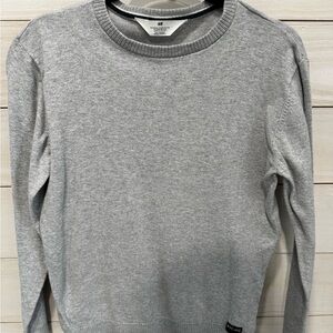 H&M Light Gray Crewneck Sweater for Boys